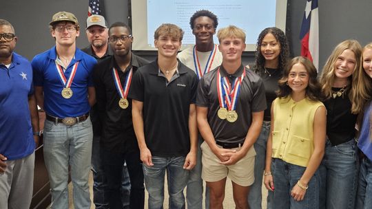 Edna ISD recognizes track athletes