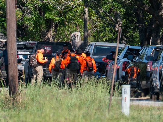 Local authorities search for missing person