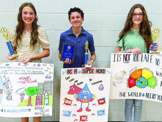 Water conservation poster winners