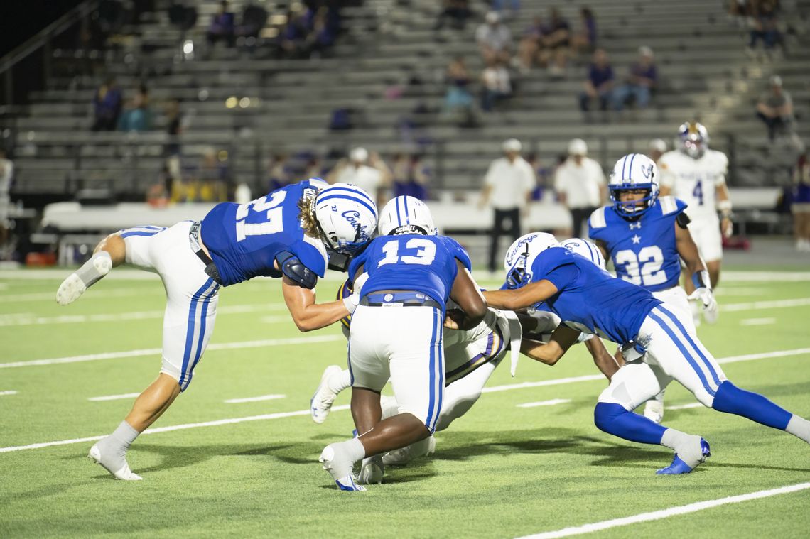 Edna downs Aransas Pass, evens district record