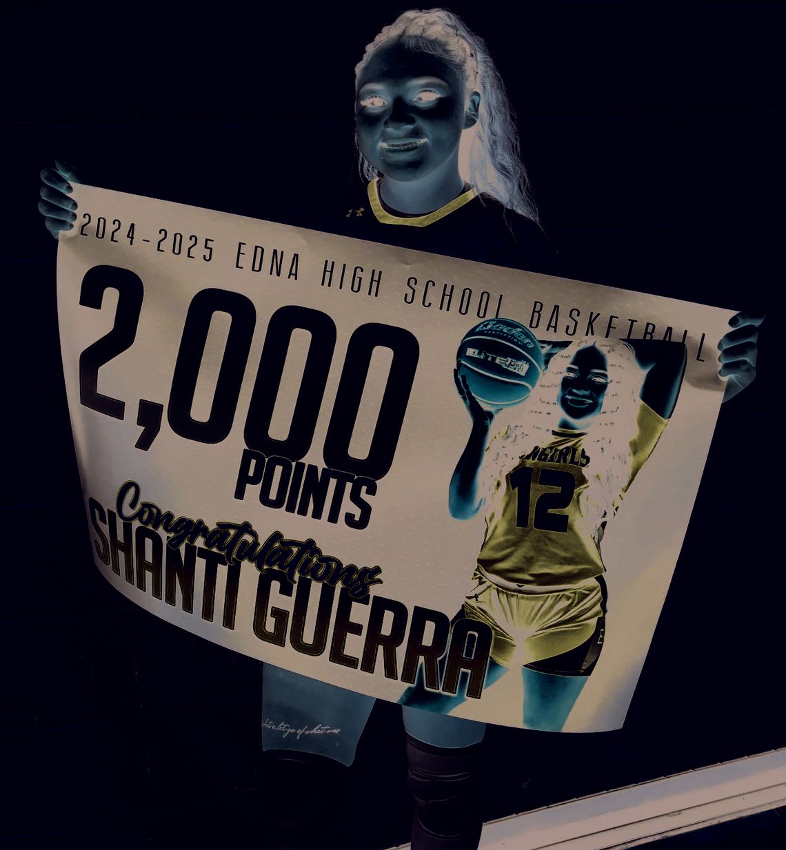 Guerra scores her 2,000th point as Edna downs Yoakum, 74-39