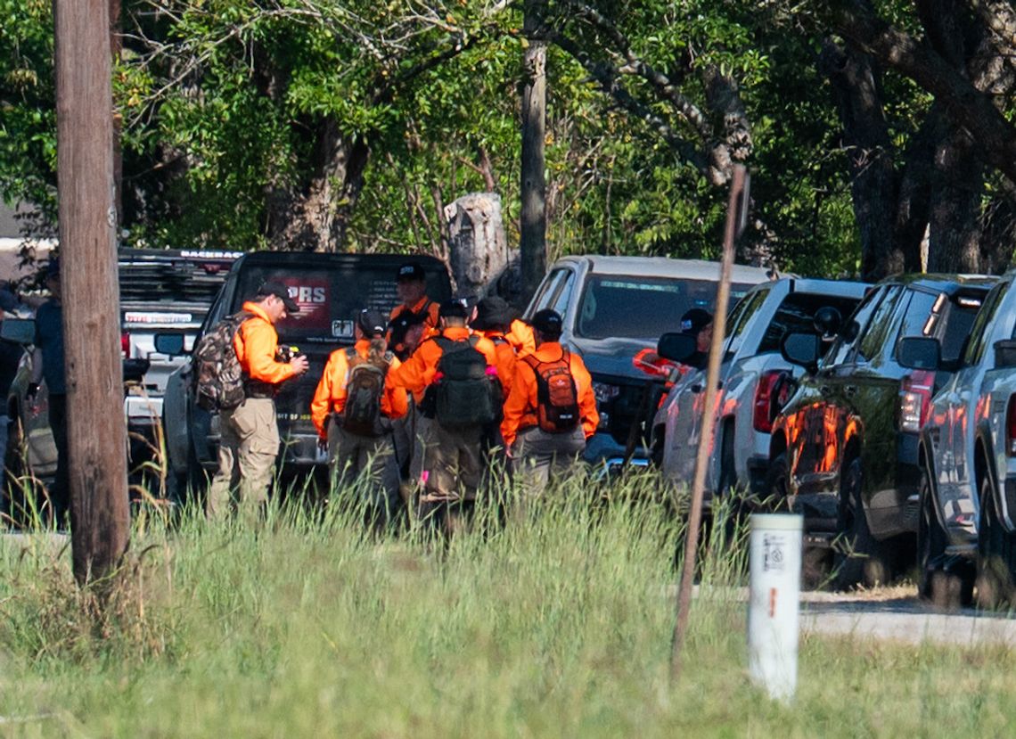 Local authorities search for missing person