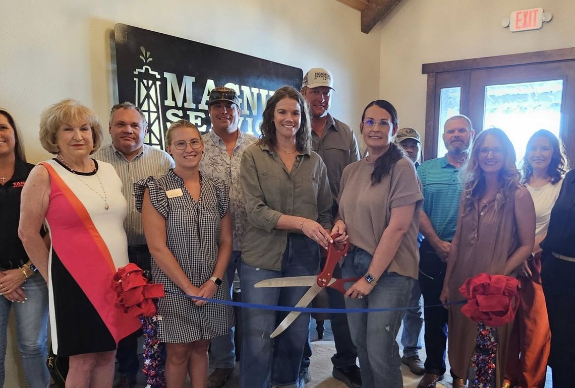 Magnum Services ribbon cutting