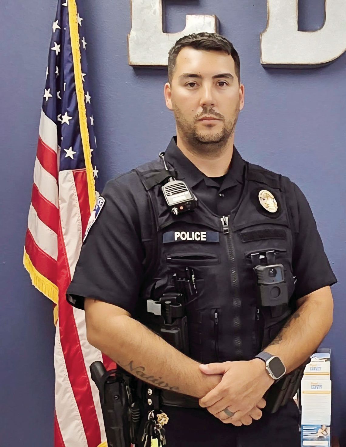 New officer in Edna